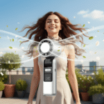 Portable USB Rechargeable Handheld Cooling Fan - Image 7